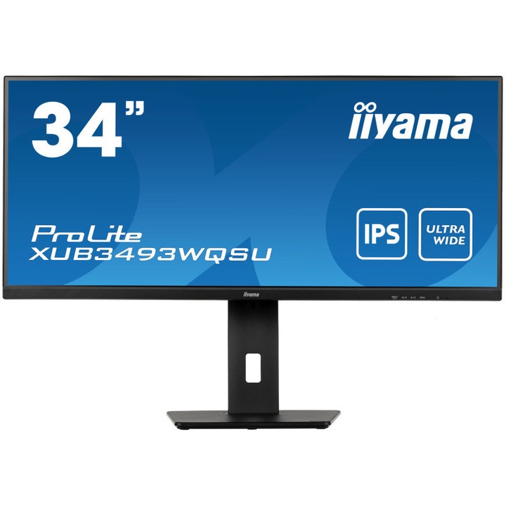 Monitor LED IPS iiyama ProLite 34", UWQHD, DisplayPort, FreeSync, Vesa, Matte Black