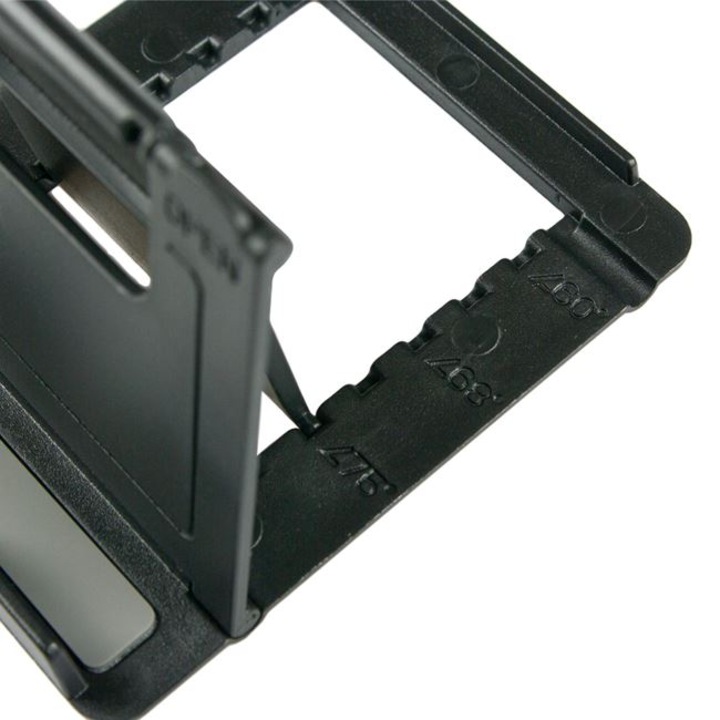 Állítható telefon vagy tablet tartó, műanyag, fekete, JMB-BBL7835