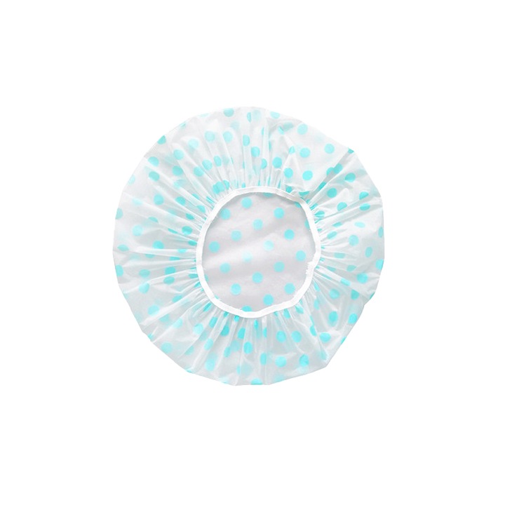 Set 3 casti pentru dus, Plastic, Albastru