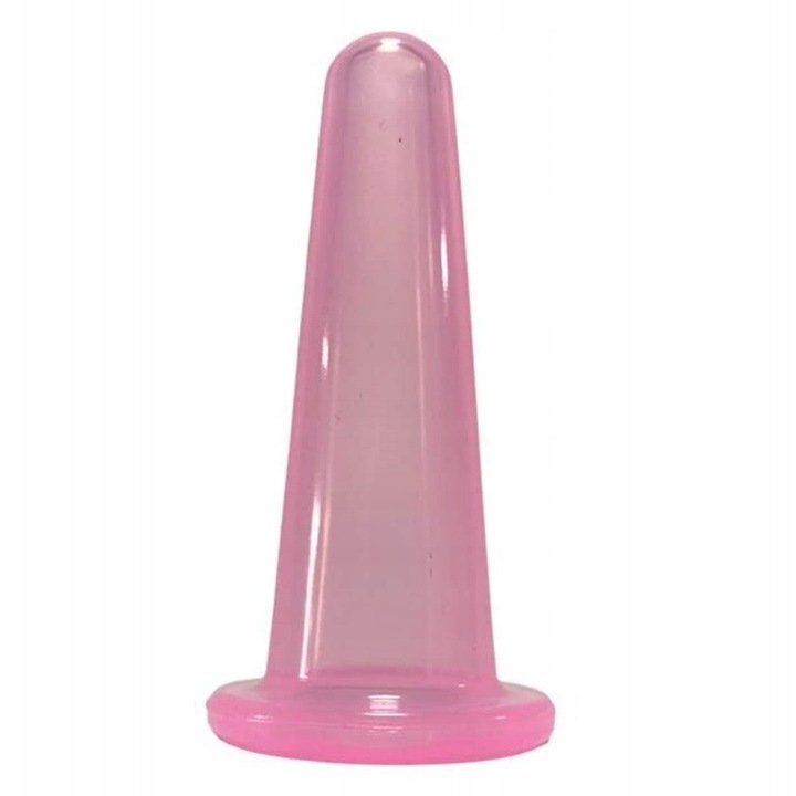 Bula de silicon chinezesc pentru masaj facial mare 8 cm, Acus Med, Roz