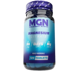 Supliment alimentar cu vitamina B6 si citrat de magneziu, MGN, 120 comprimate