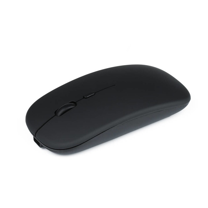 Mouse optic fara fir, Interlook, 2.4GHz, Bluetooth 5.2, 800-1600 DPI, Negru