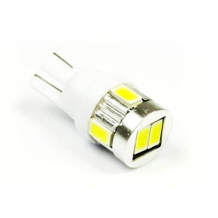 Bec LED auto, Interlook, W5W, T10, 6 SMD, 12 V
