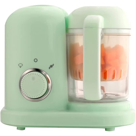 Aparat de gatit pentru mancare bebelusi, Multifunctional, Silentios, Verde