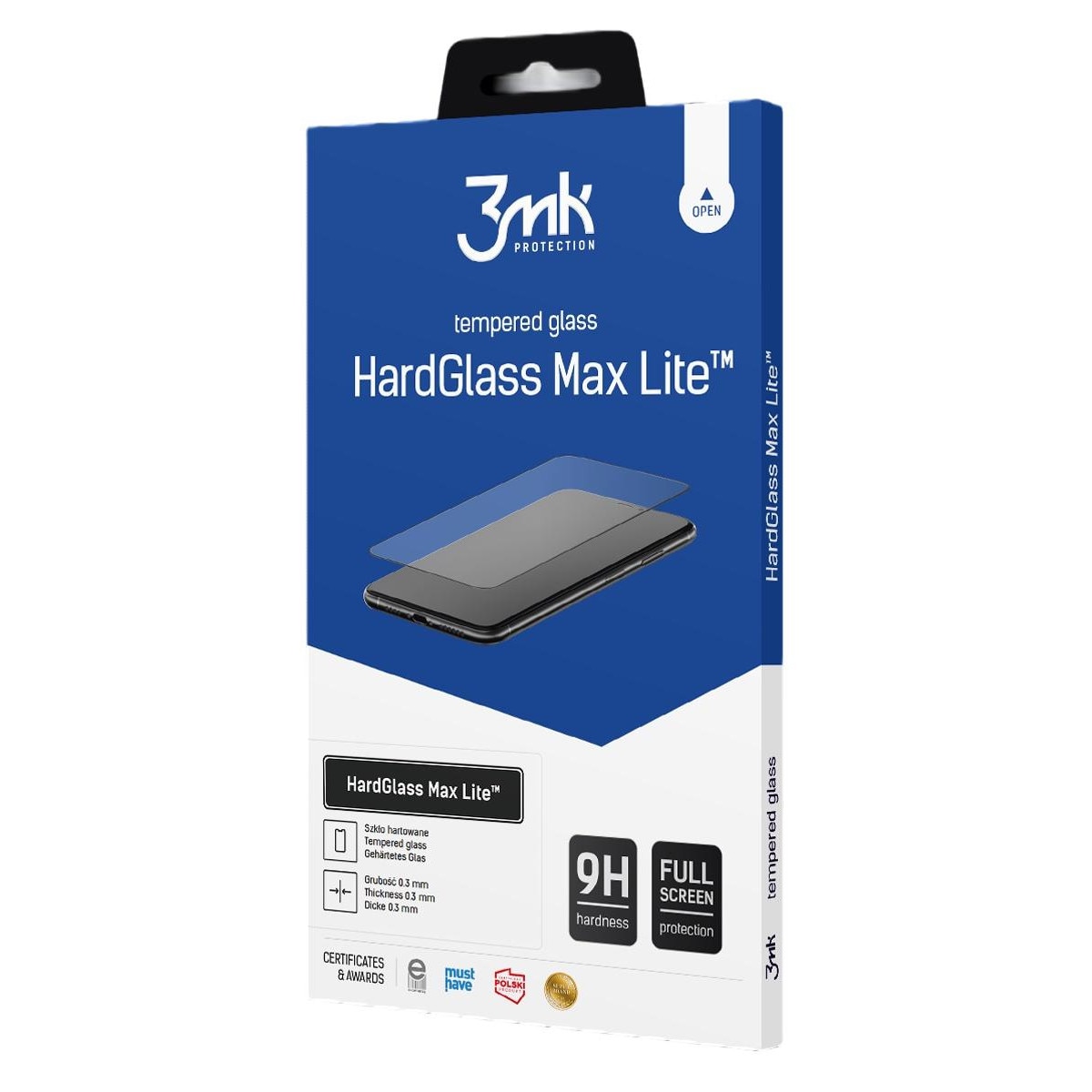 Folie protectie telefon HardGlass Max Lite, 3MK, Sticla, 9H, Compatibila cu Realme 10 4G, Transparent