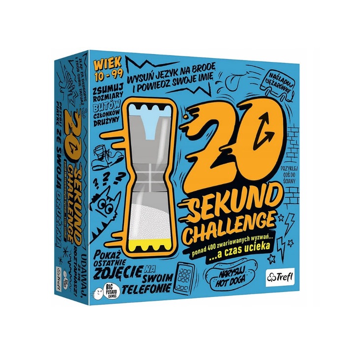 Játék 20 SECONDS CHALLENGE, TREFL, 10+ PARTYJÁTÉK