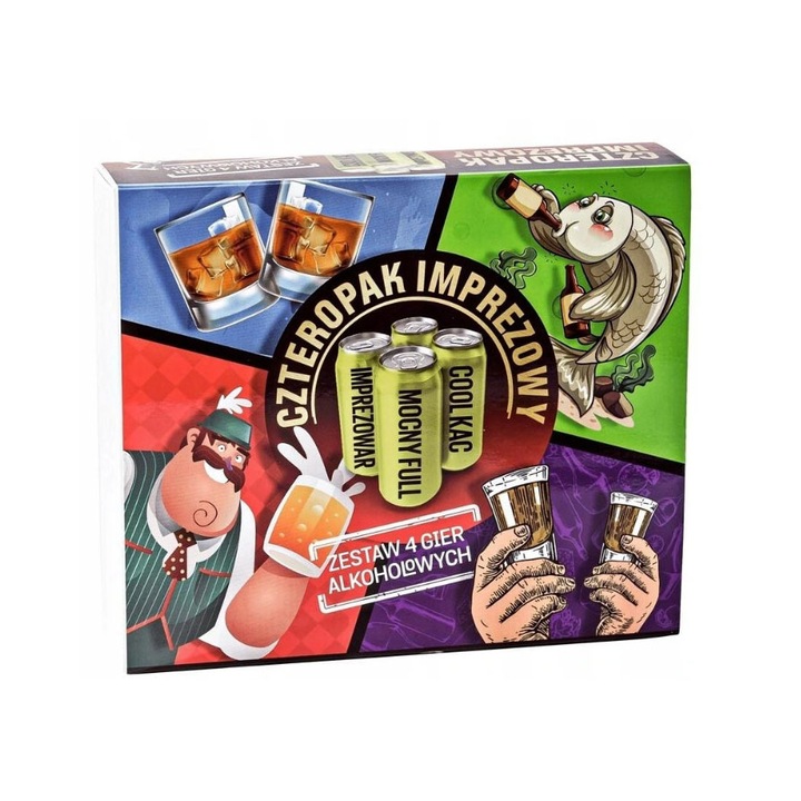 PARTY FOUR PACK КОМПЛЕКТ 4В1 АЛКОХОЛ ИГРИ 18+