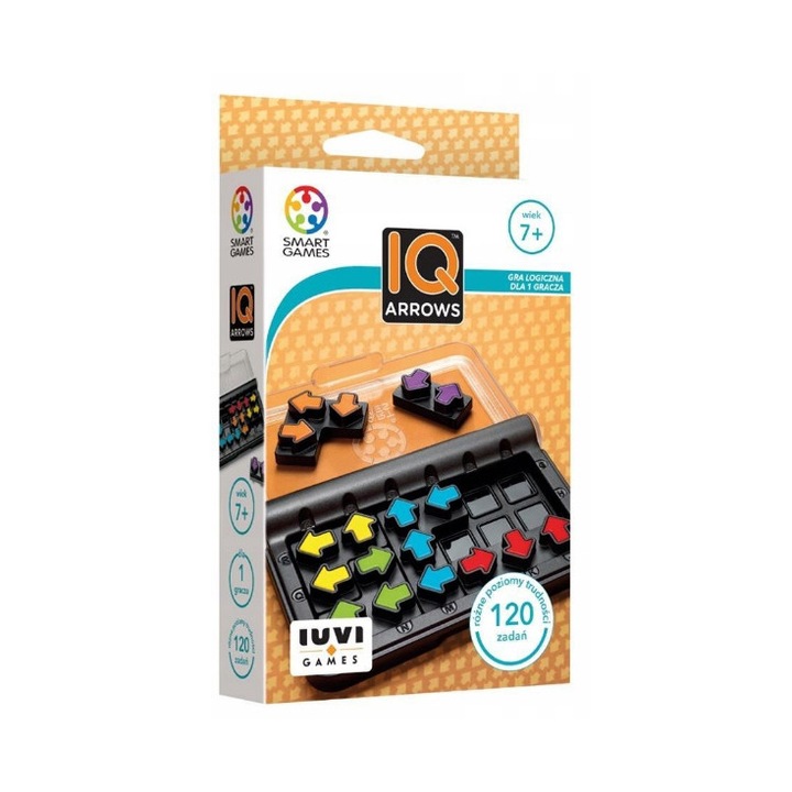 Joc De Puzzle, Iuvi, Iq Arrows, Dezvolta Concentrarea, Invata Rezolvarea Neconventionala A Problemelor, Dezvolta AbilităȚIle De GâNdire Logică, 120 De Sarcini, Pentru Calatorie, Fabricat Din Plastic De Inalta Calitate