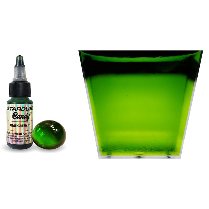 Vopsea pentru rasina, Stardust, Lime green