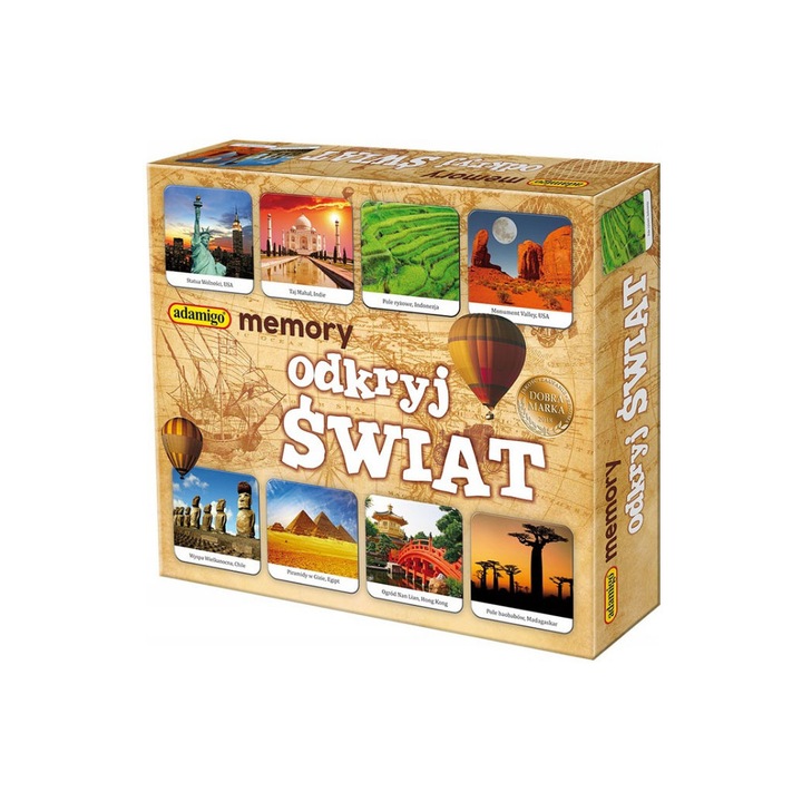 MEMORY Fedezze fel a világot memóriajáték