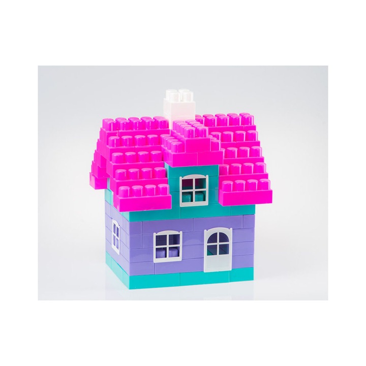 Комплект строителни блокчета Diplo, 99 части, 3+ години, Многоцветни