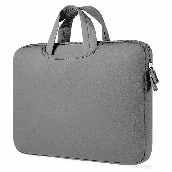 Geanta laptop, Interlook, Neopren, 15.6", Gri
