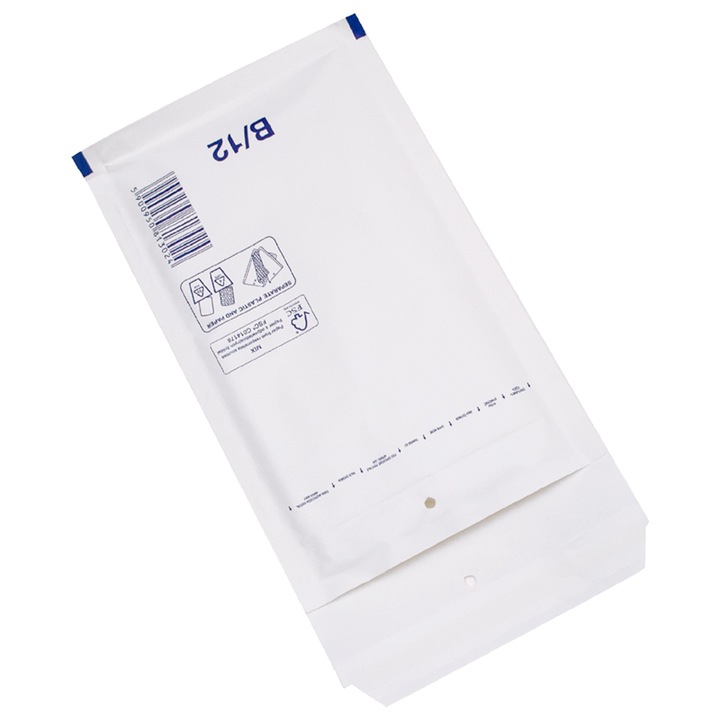 Set 200 buc, Plic Antisoc Din Hartie 140 x 225 Alb