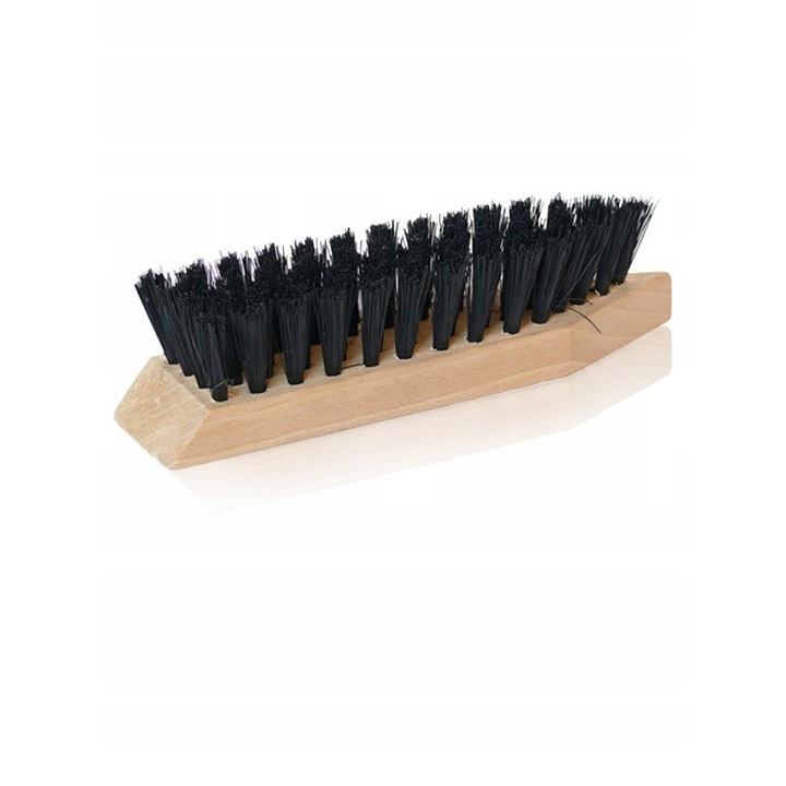 Perie pantofi, KAPS, Lemn, Par natural, Bej, Negru