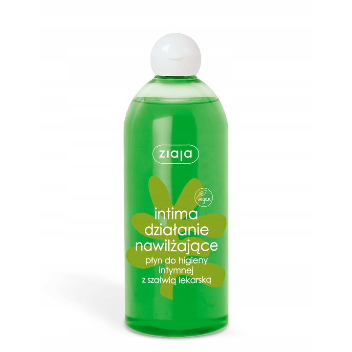 Gel intim, Ziaja, Extract de salvie/Acid Lactic, 500 ml