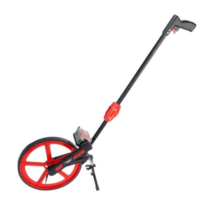 Roata de masura Kojak, Pro, Inox/Otel/Cauciuc, 1.12 m, Negru/Rosu