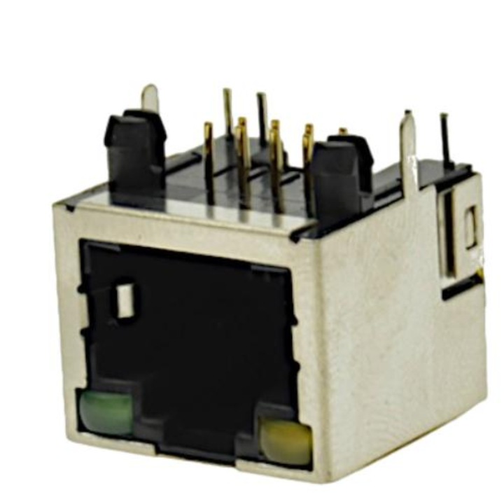 Хоризонтален конектор, SE, RJ45, LED, 8 пина