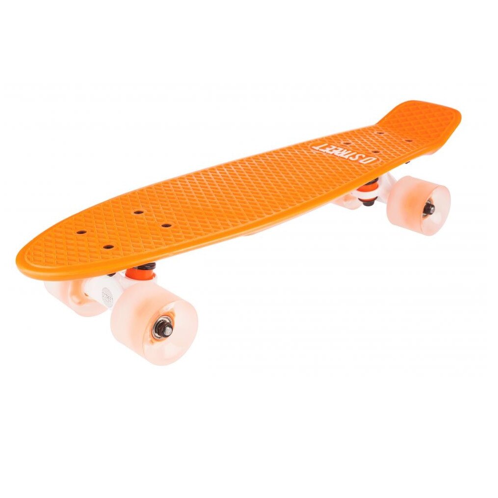 Penny board D STREET Neon Flash 23 portocaliu roti led