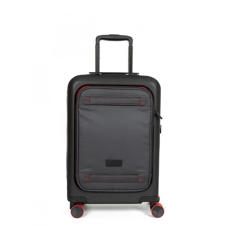 Utazótáska, Eastpak, 35 l, Poliészter, Fekete, Piros