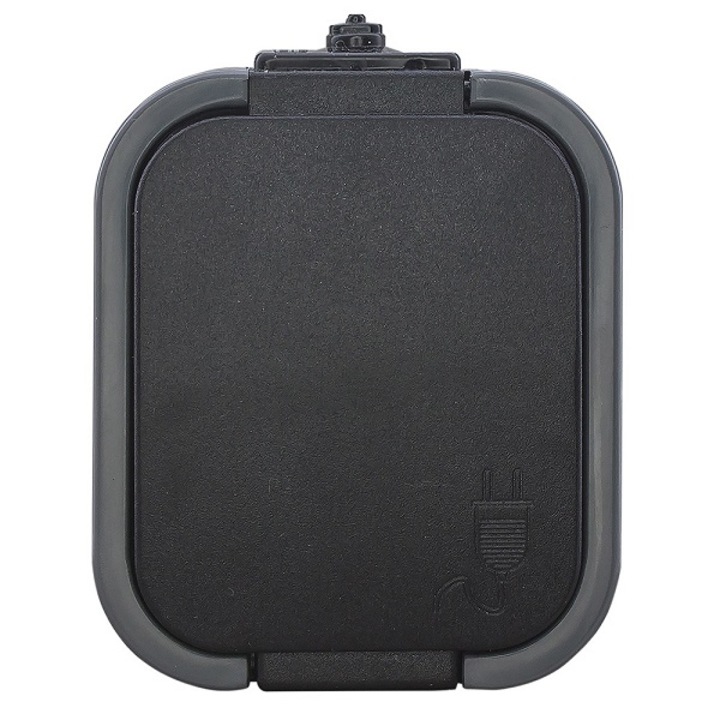 Priza electrica B2, Abex, 250 V, 2 poli, Gri/Negru