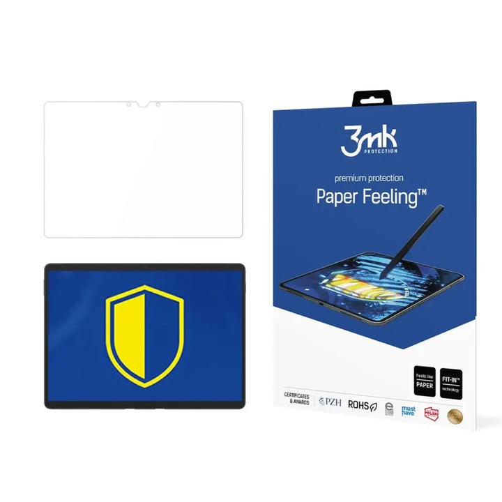 Set 2 folii protectie tableta PaperFeeling, 3MK, Sticla, Compatibil cu Microsoft Surface Pro 8, Transparent