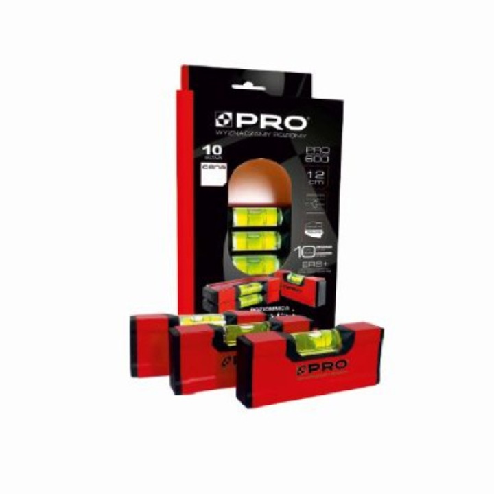 Indicator nivel, Pro, Precizie 0,5 mm/m, 12 cm