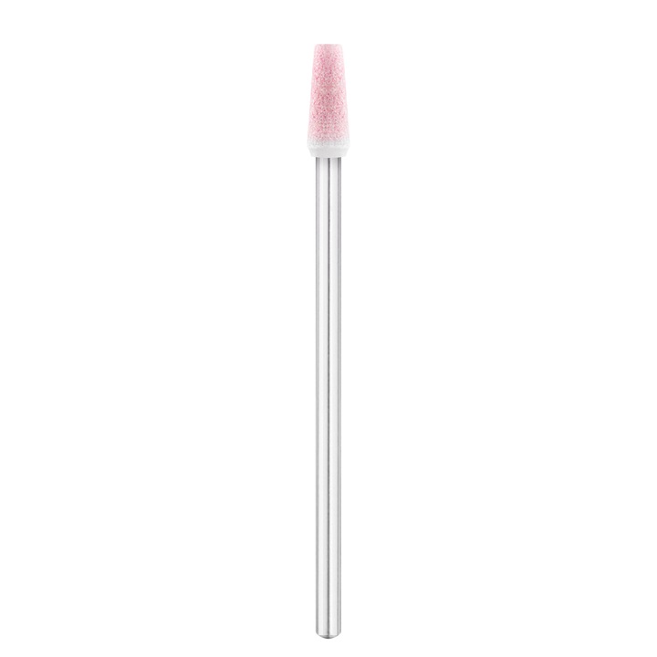 Exo körömfúró, Activeshop, homokkő, kúp, 412F, 3,3 mm, ezüst/rózsaszín