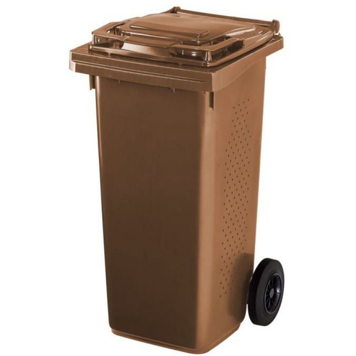 Pubela, UN, Plastic, 120 l, 48 x 56 x 93.5 cm, Maro