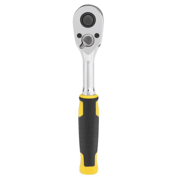 Ключ с тресчотка, Stanley, 1/4'', черно/жълто