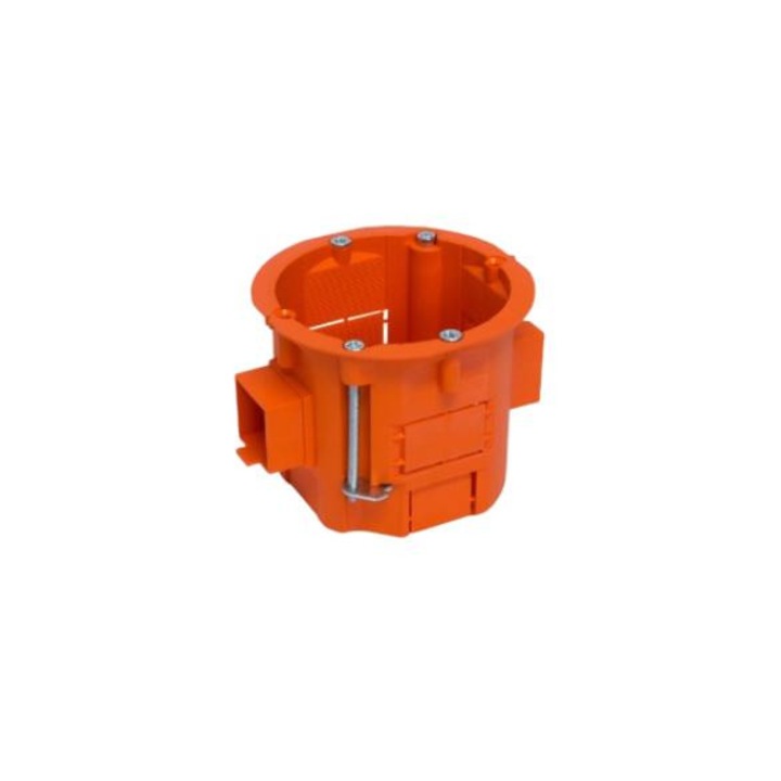 Doza de legatura, Volteo, ABS, 60 x 60 mm, 250 V, Portocaliu