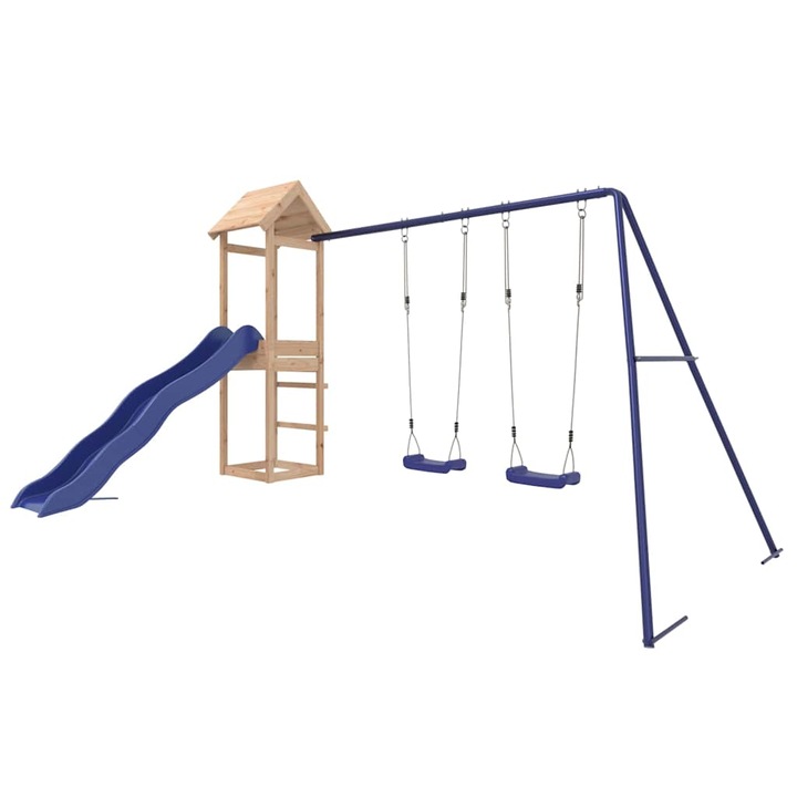 Set de joaca pentru exterior vidaXL, lemn masiv de pin, 308 x 259 x 194 cm, 28.84 kg