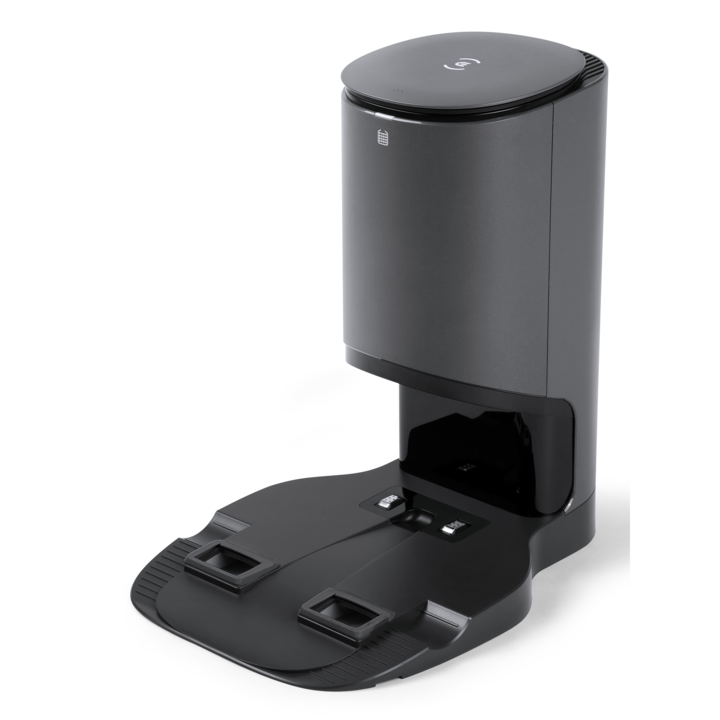 Statie de golire automata CH1918 Ecovacs, compatibila cu modelele T9, T9+, OZMO T8 Family si N8/N8 PRO, include 2 saci de praf, Gri