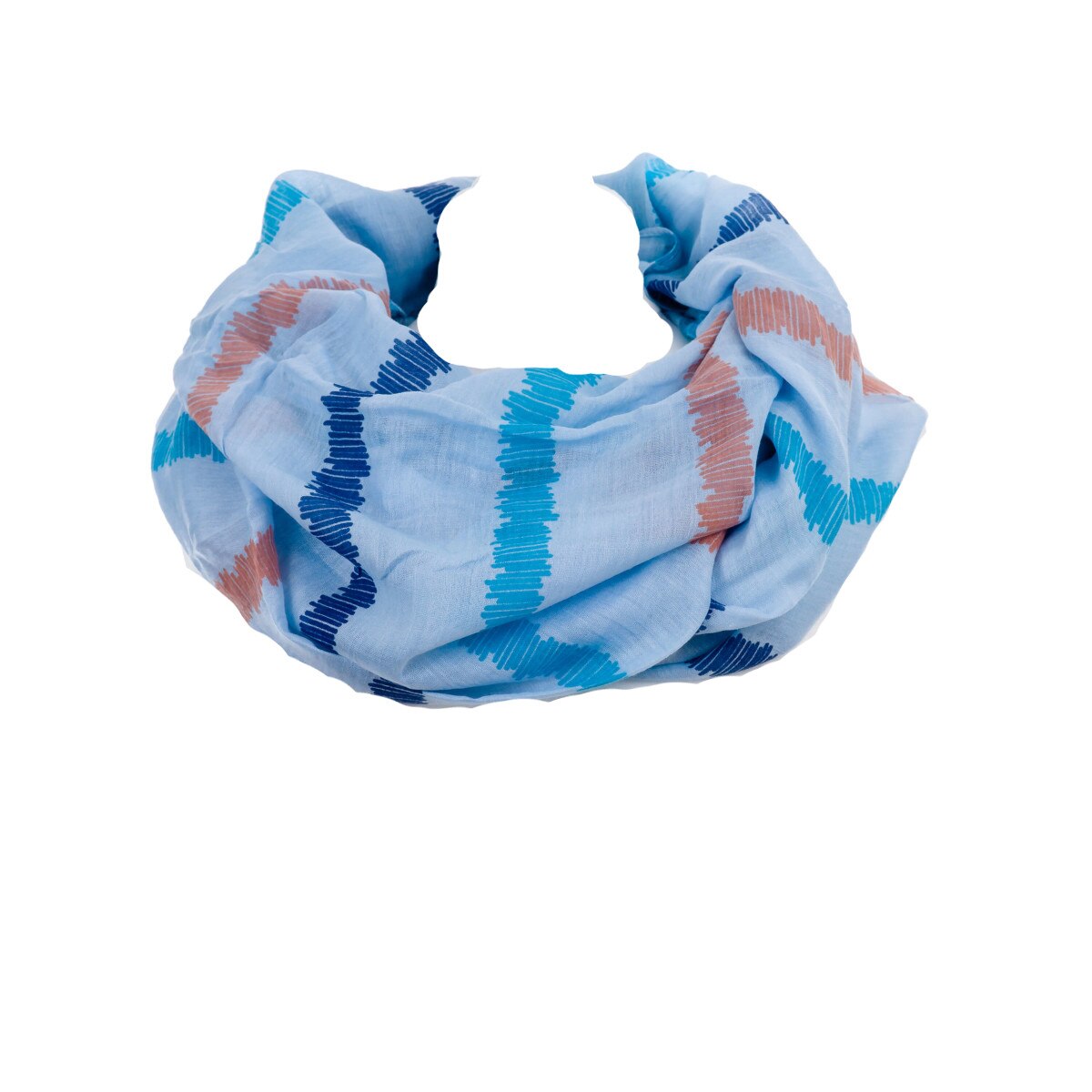 Fular circular de primavara mare, Albastru, Pentru femei KOM-WIO-PAST ...