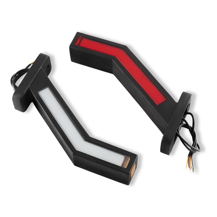 Set 2 lampi gabarit tip coarne cu LED 12-24V MKH-258