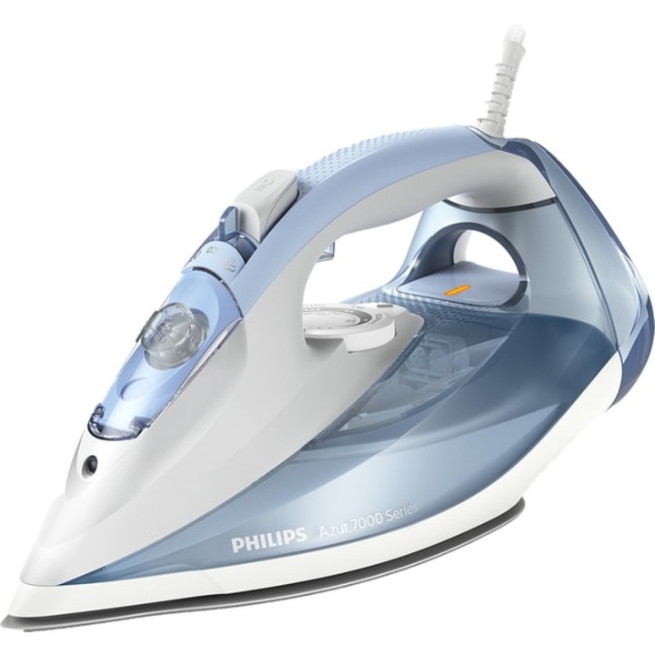 PHILIPS Steam iron Series 7000 45g/min 220g steam boost Ceramic soleplate 2600W SteamGlide Plus light blue