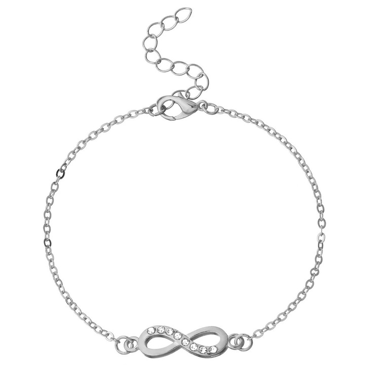 Bratara dama cu infinit, Argint 925, Argintiu