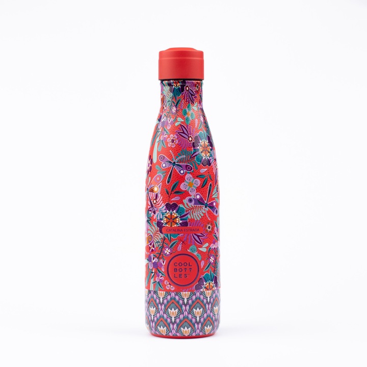 Бутилка с термоизолация Catalina Estrada Cool Bottles, Неръждаема стомана, 3D Print, 500 ml, Многоцветна