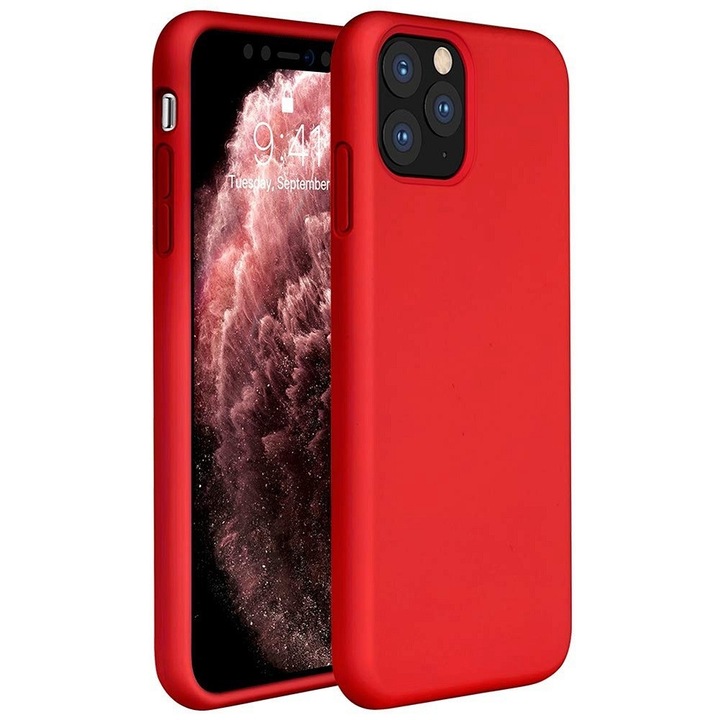 Xiaomi Redmi K40 / K40 Pro / K40 Pro Plus / Mi 11i / Poco F3, Силиконов калъф, Wooze Liquid Silica Gel, червен (103459)
