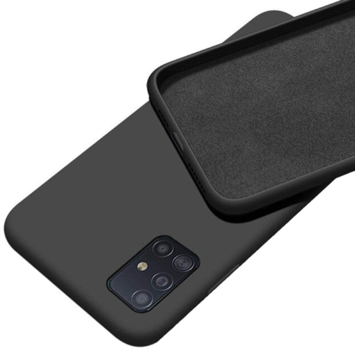 Cellect Premium szilikon tok, Samsung A14 4G, Fekete