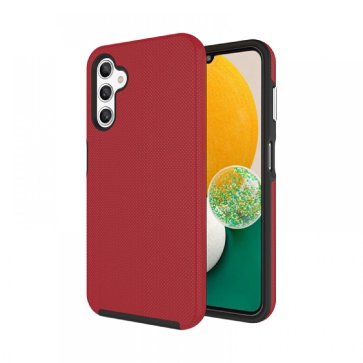 Cellect Samsung A14 5G TPU+PC ütésálló tok, Piros