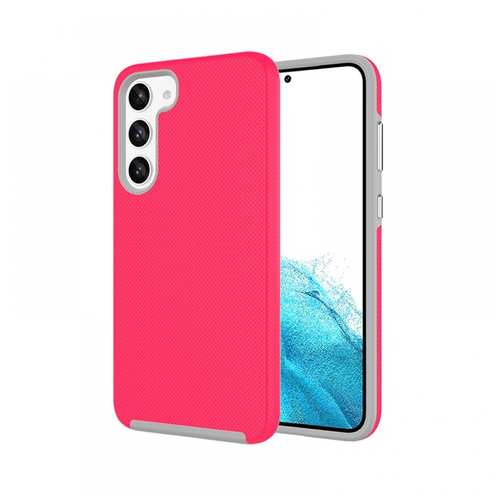 Cellect Samsung S23 TPU+PC ütésálló tok, Pink