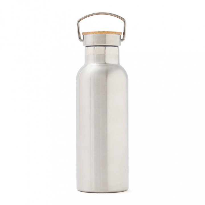 Termosz, Vinga by AleXer, 42FEB232540, 500 ml, 22.3xØ7.3 cm, Acél, Ezüst, utazótáska mellékelve