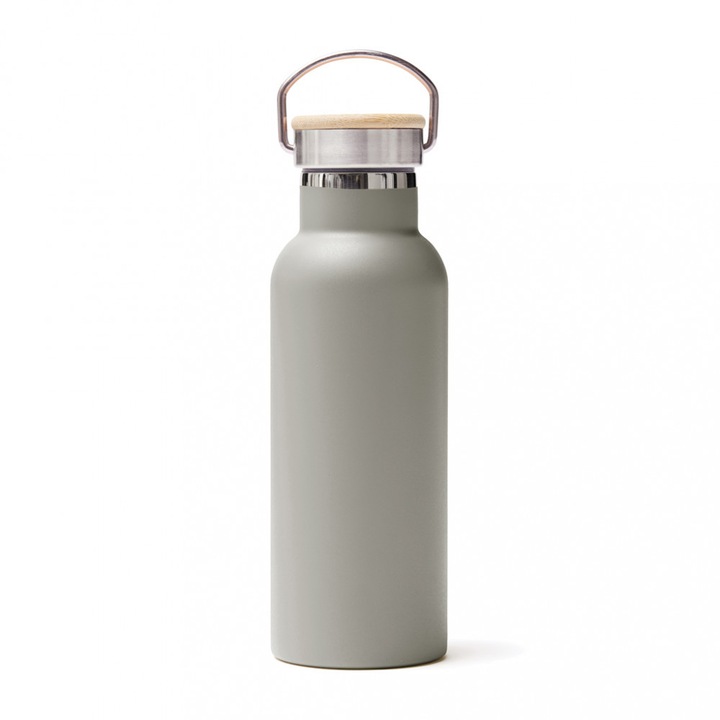 Termosz, Vinga by AleXer, 42FEB232538, 500 ml, 22.3xØ7.3 cm, Acél, Szürke, utazótáska mellékelve