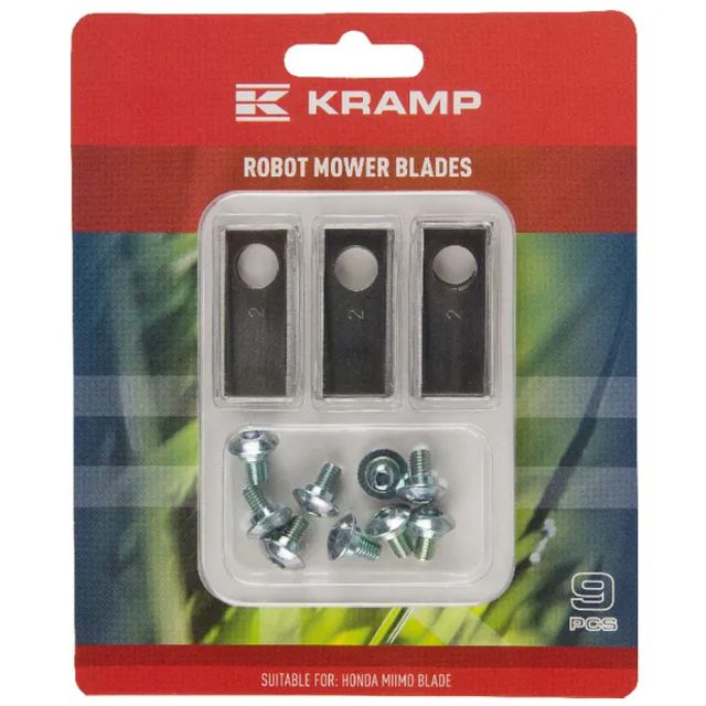 9x Ersatz-Messer Klingen 0,75mm für Honda Miimo 310 520 3000 Mähroboter