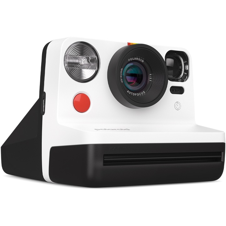 Polaroid Now Gen 2 instant fényképezőgép, Fekete/Fehér