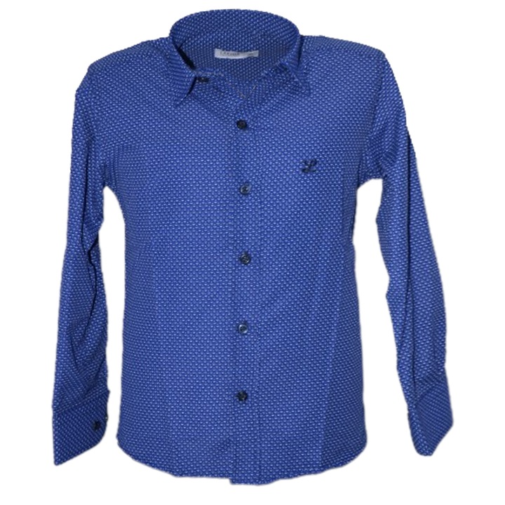 Риза с дълъг ръкав за момче Looks Kids LK970815-152, синя 93026
