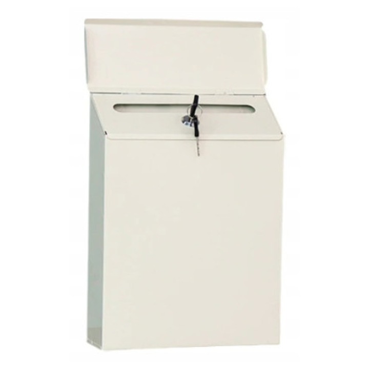 Postaláda krémszínű, acél, 23 x 6 x 30 cm