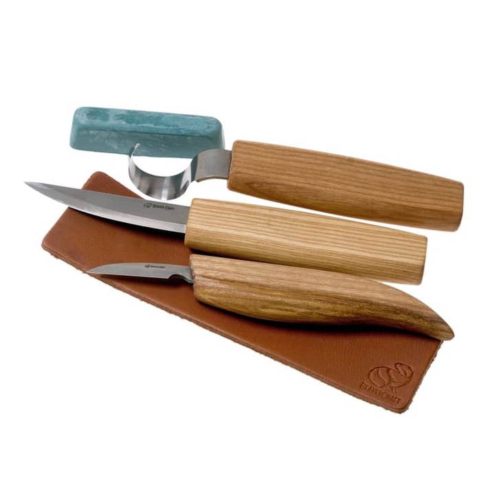 Set de sculptura in lemn BeaverCraft S13, 5 piese