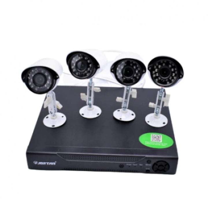 Felügyeleti készlet 4 db FULL CCTV AHD beltéri vagy kültéri kamerával, zöld