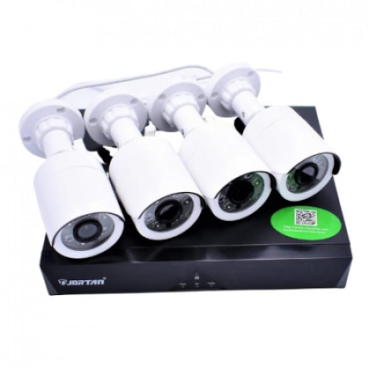 Felügyeleti készlet 4 db FULL CCTV AHD beltéri vagy kültéri kamerával, kék